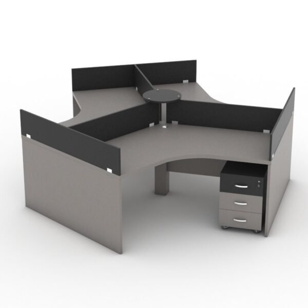 Three Cubicle Workstation Desk for office