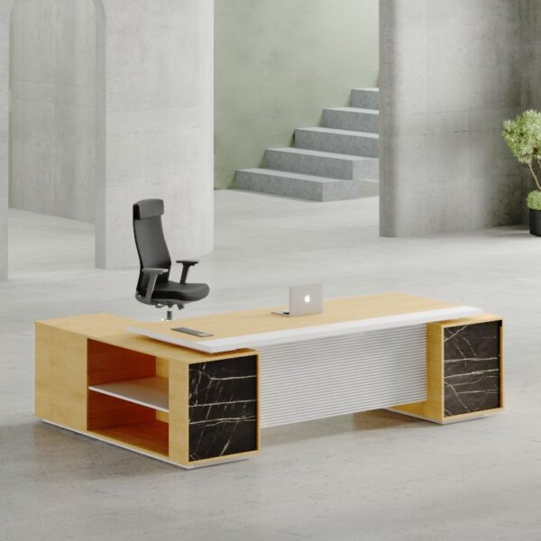 CEO Executive Desk (White Leg)