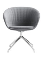 CH-05 Grey Fabric Chrome Base