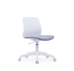 EMS-006C White Frame Grey Fabric
