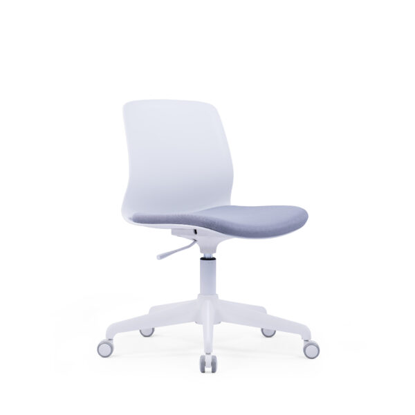 EMS-006C White Frame Grey Fabric