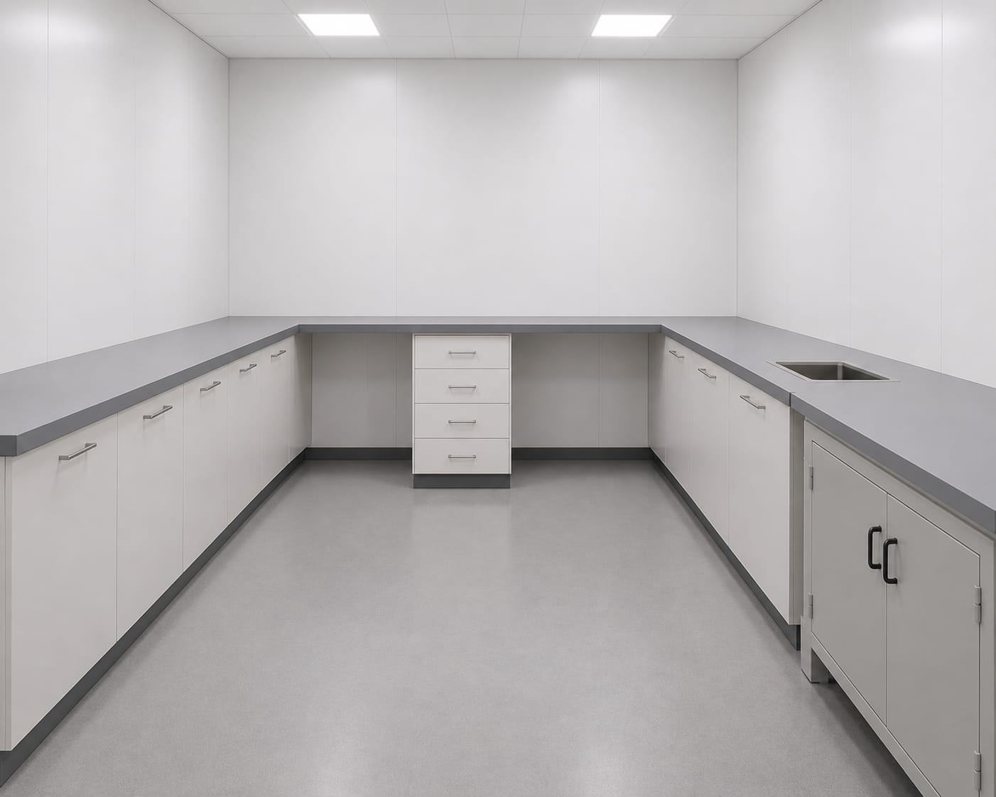 U-shape Storage laboratory Furniture​ Projects in Dubai